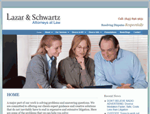 Tablet Screenshot of lazarandschwartz.com